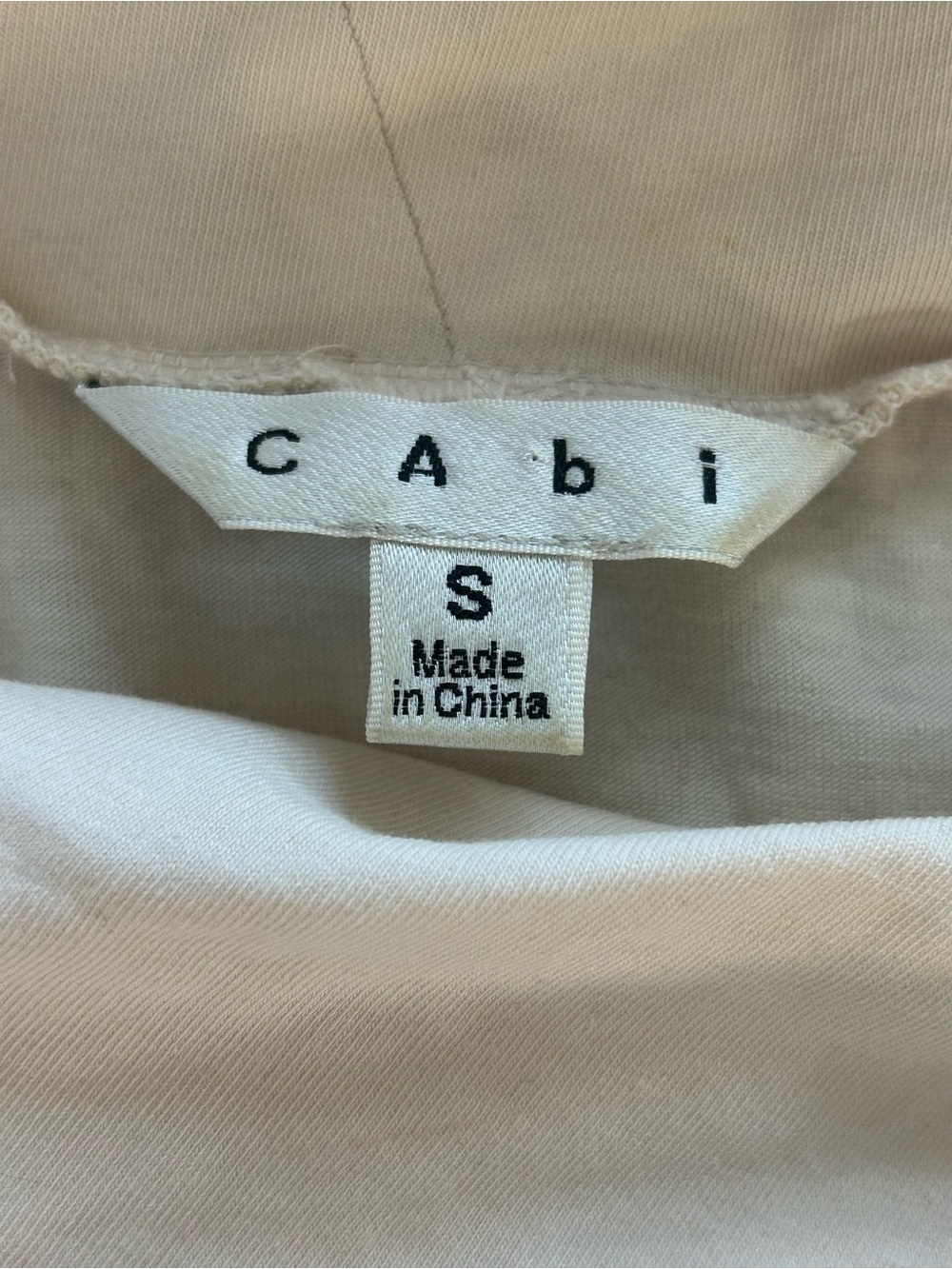 CAbi Elegant Twisted Neck Long Sleeve Top in Cream - Picture 9 of 11
